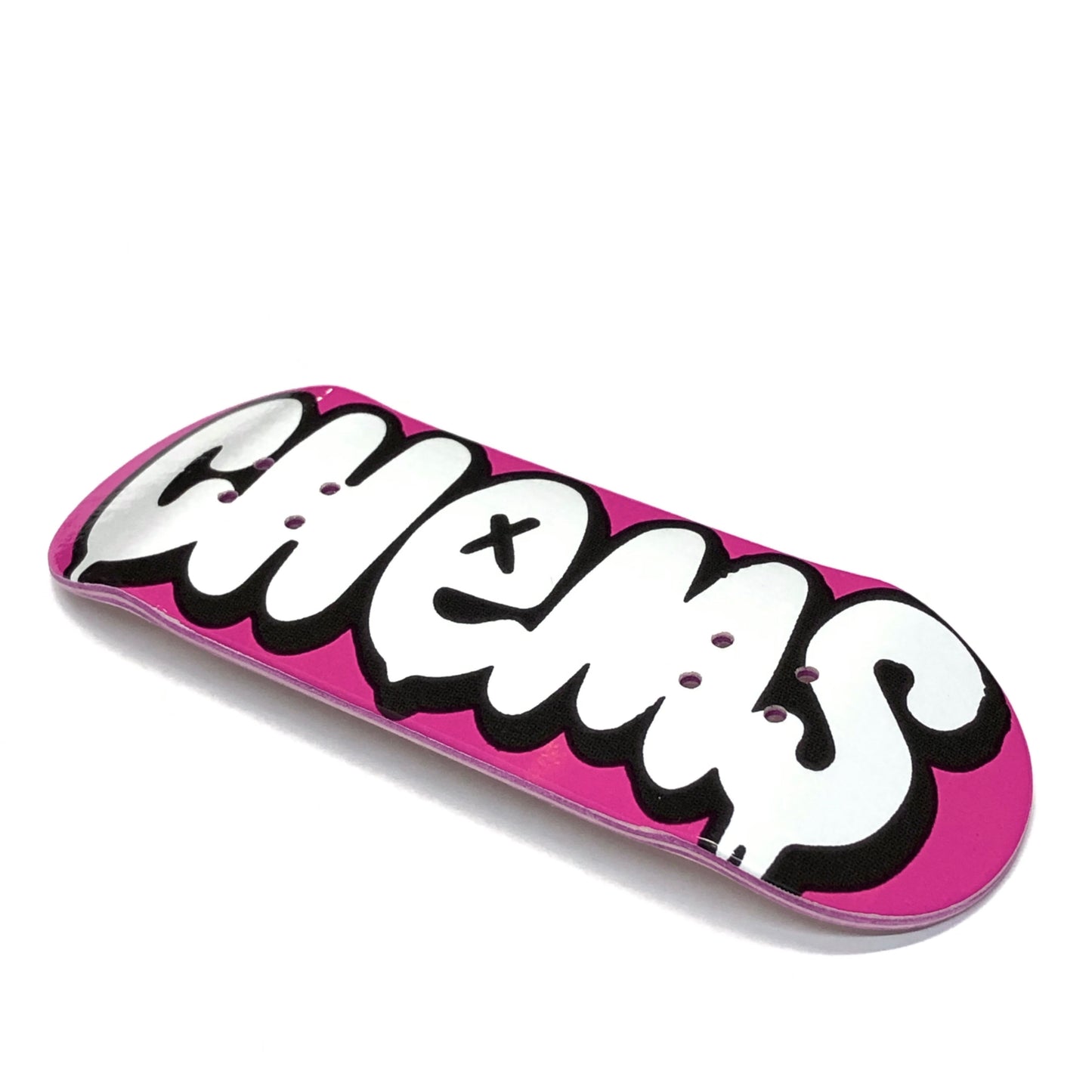 Chems Pink "Bubbles" Fingerboard Deck