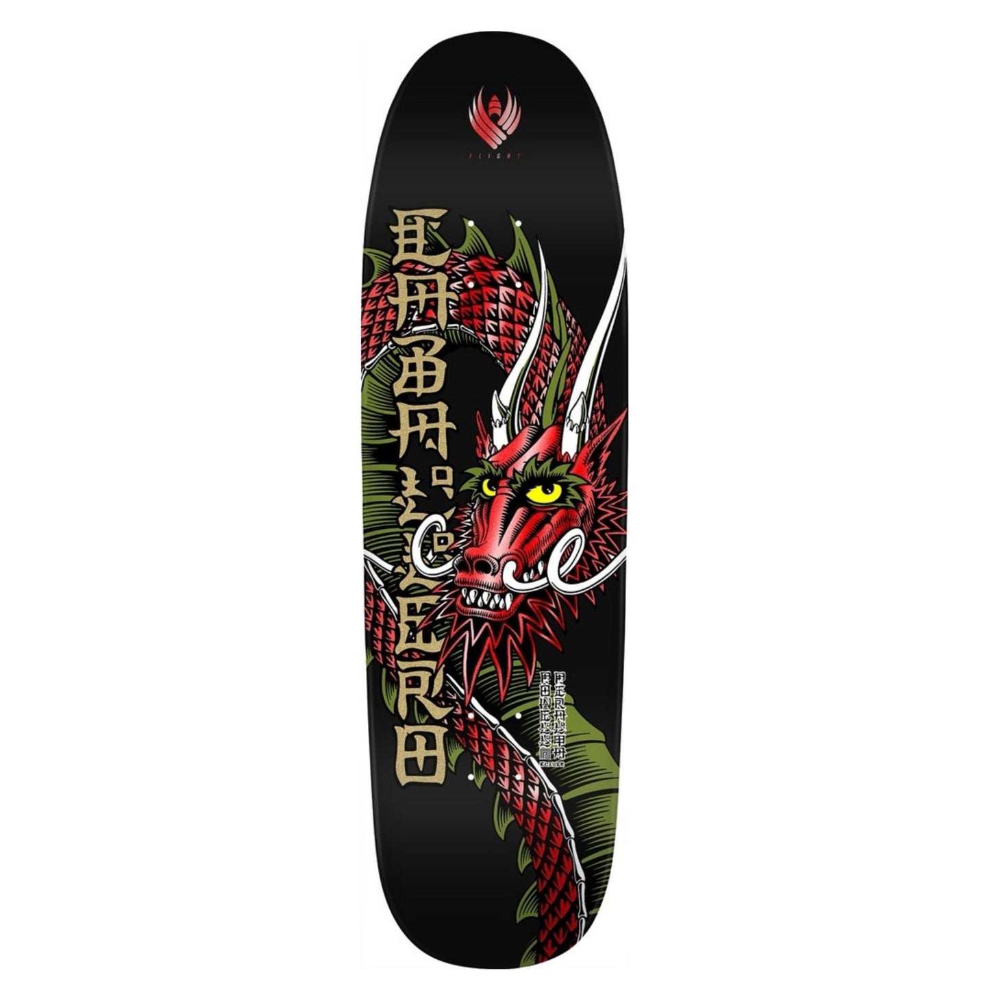 Powell Caballero Ban This Dragon Black/Red 9.26" Flight Skateboard Deck