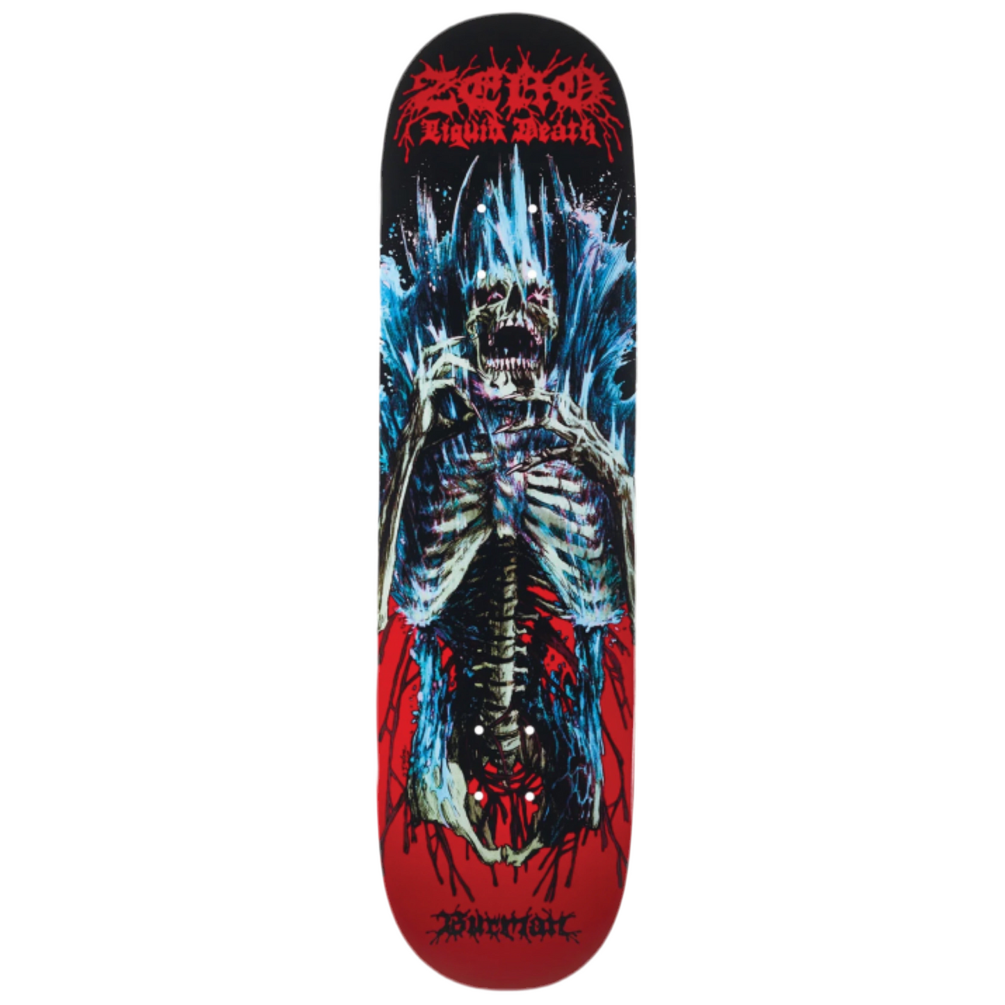Zero Burman Liquid Death 8.5" Skateboard Deck
