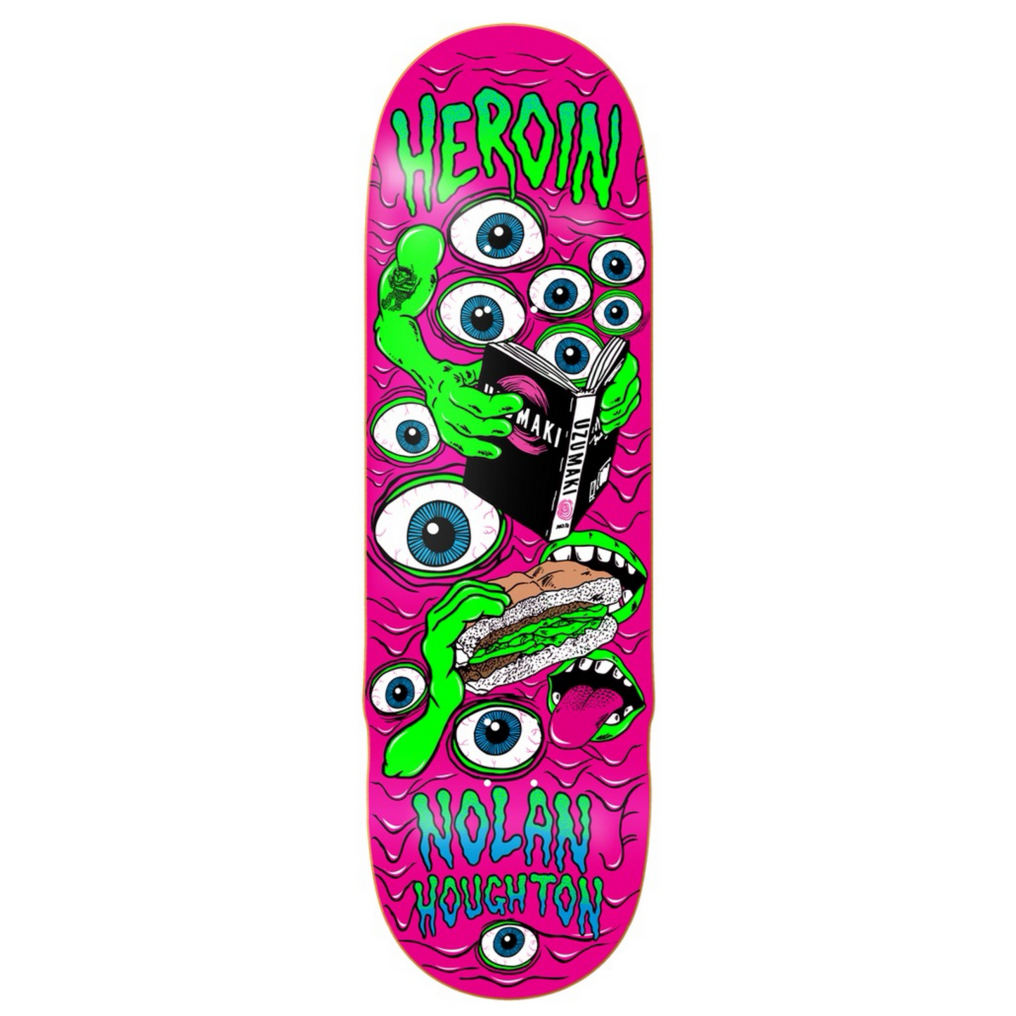 Heroin Nolan Houghton Mutate or Die 9.5" Skateboard Deck