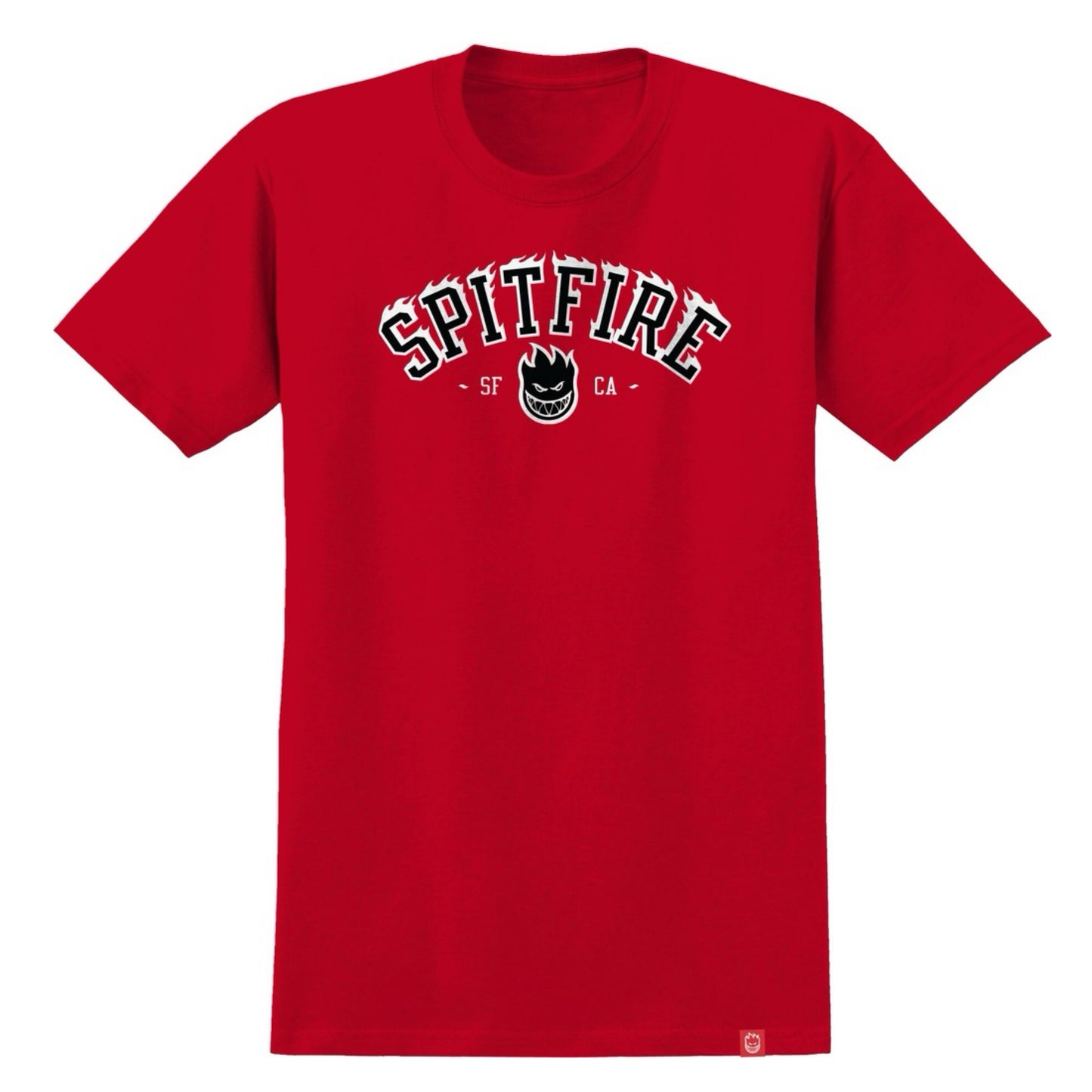 Spitfire Team Bighead Flames Red T-Shirt