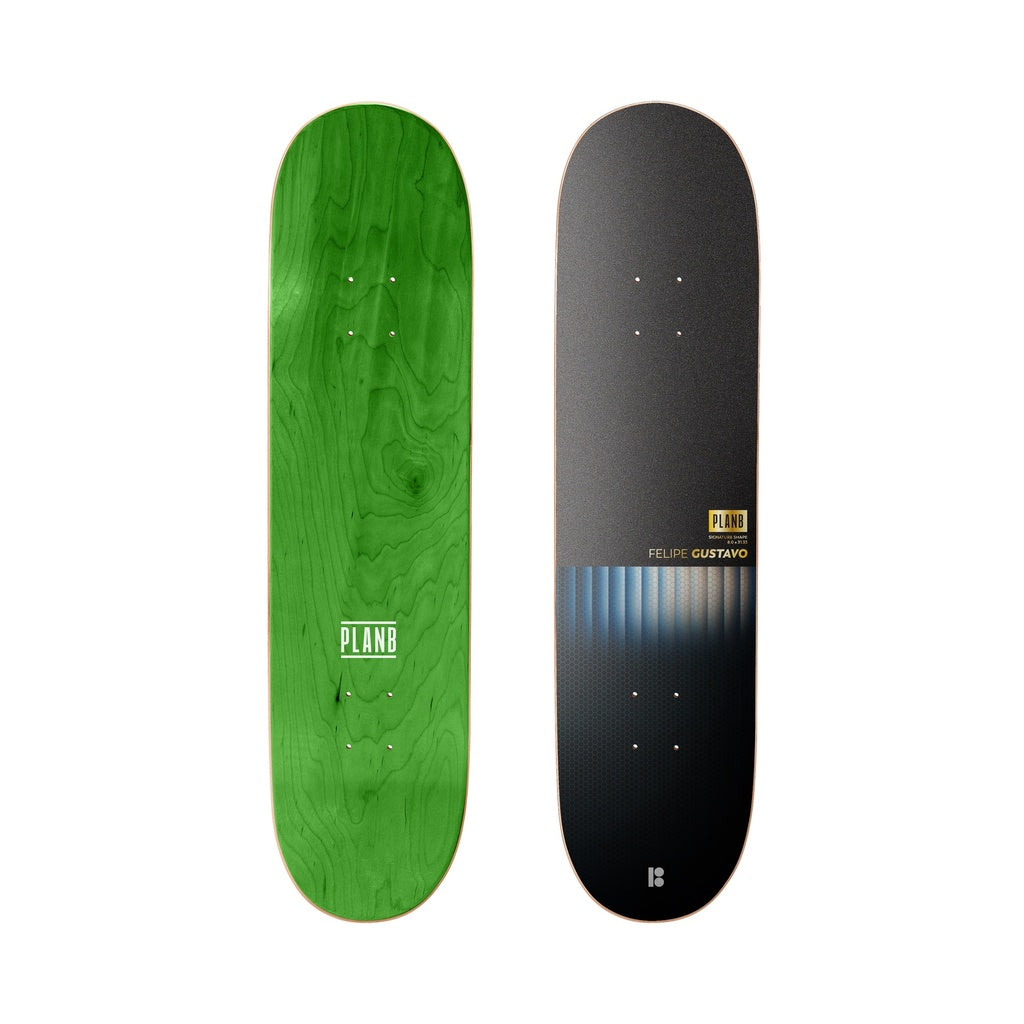 Plan B Gustavo Fractal 8.375" Twin Tail Skateboard Deck