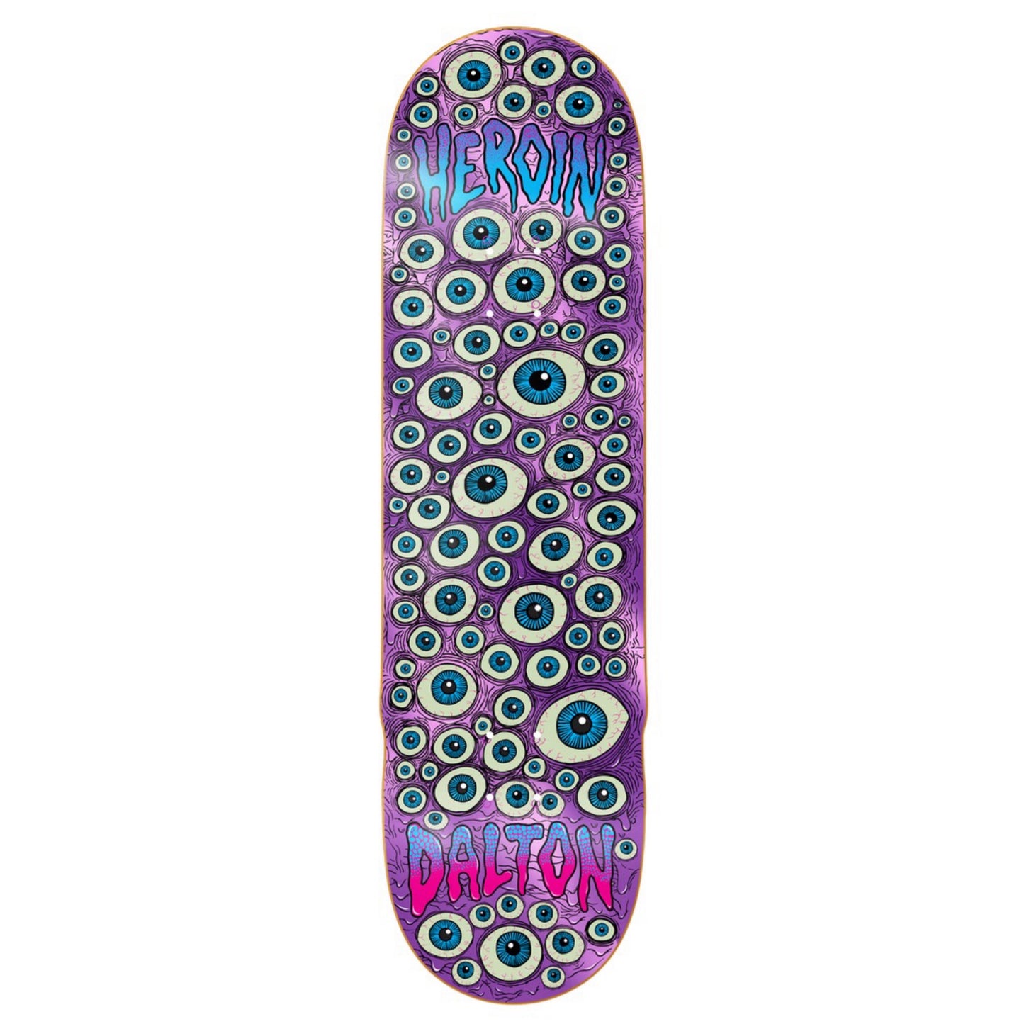 Heroin Dalton Dern Eyes 8.625" Shaped Skateboard Deck