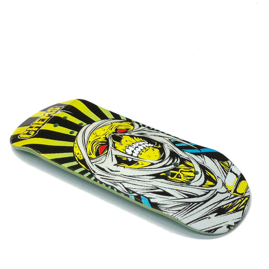 Chems Blue/Yellow "Faded Rising Mummy" Fingerboard Deck