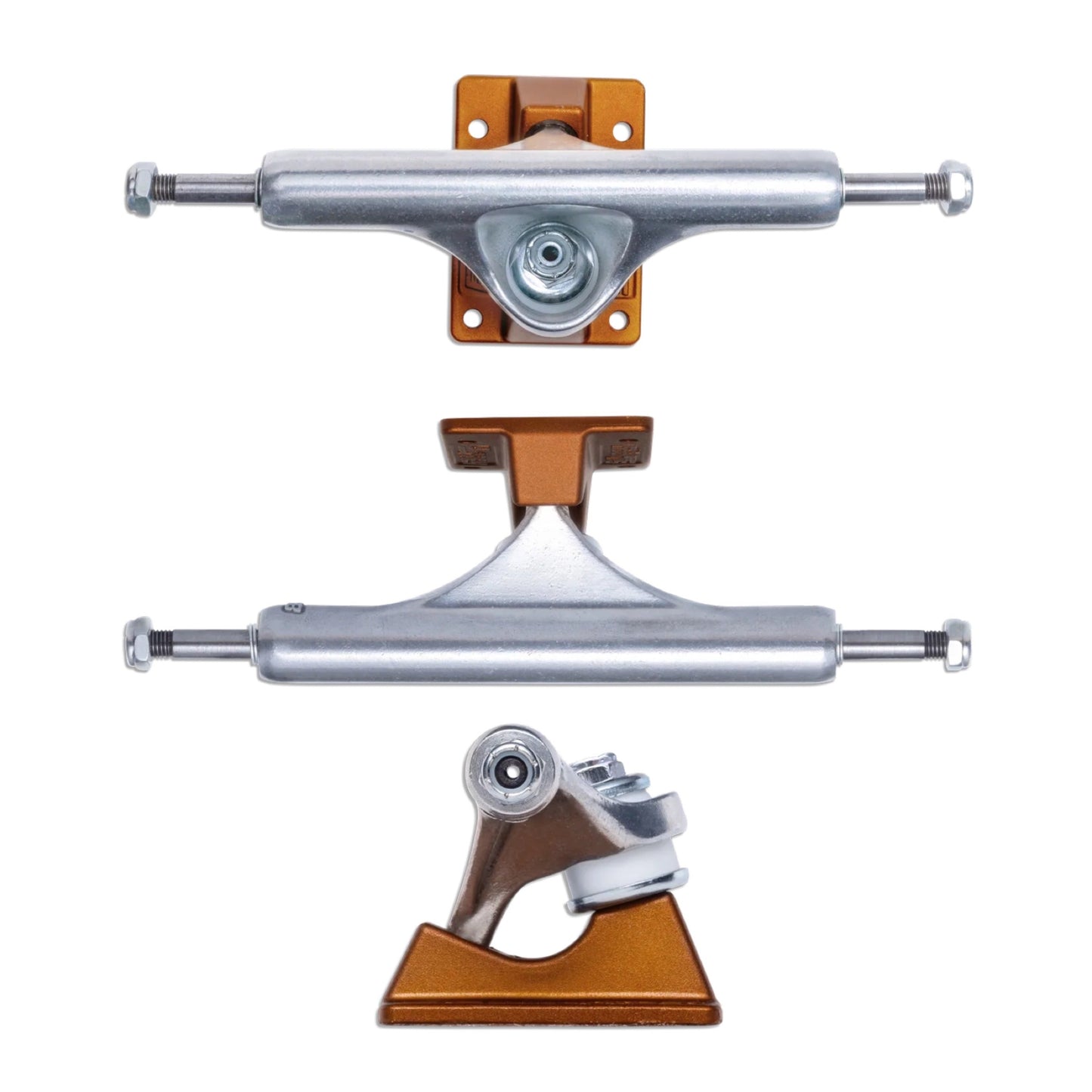 Slappy ST1 Classic Hollow Lights Burnt Orange Base Skateboard Trucks