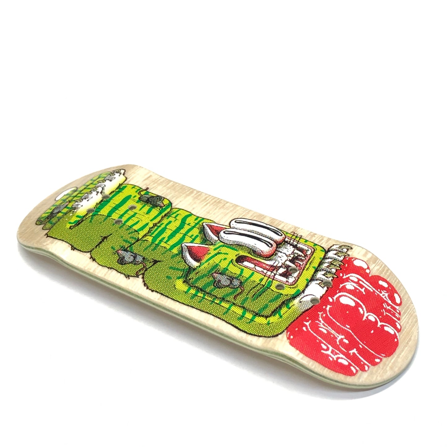 Chems Green “Cat Guts" Fingerboard Deck