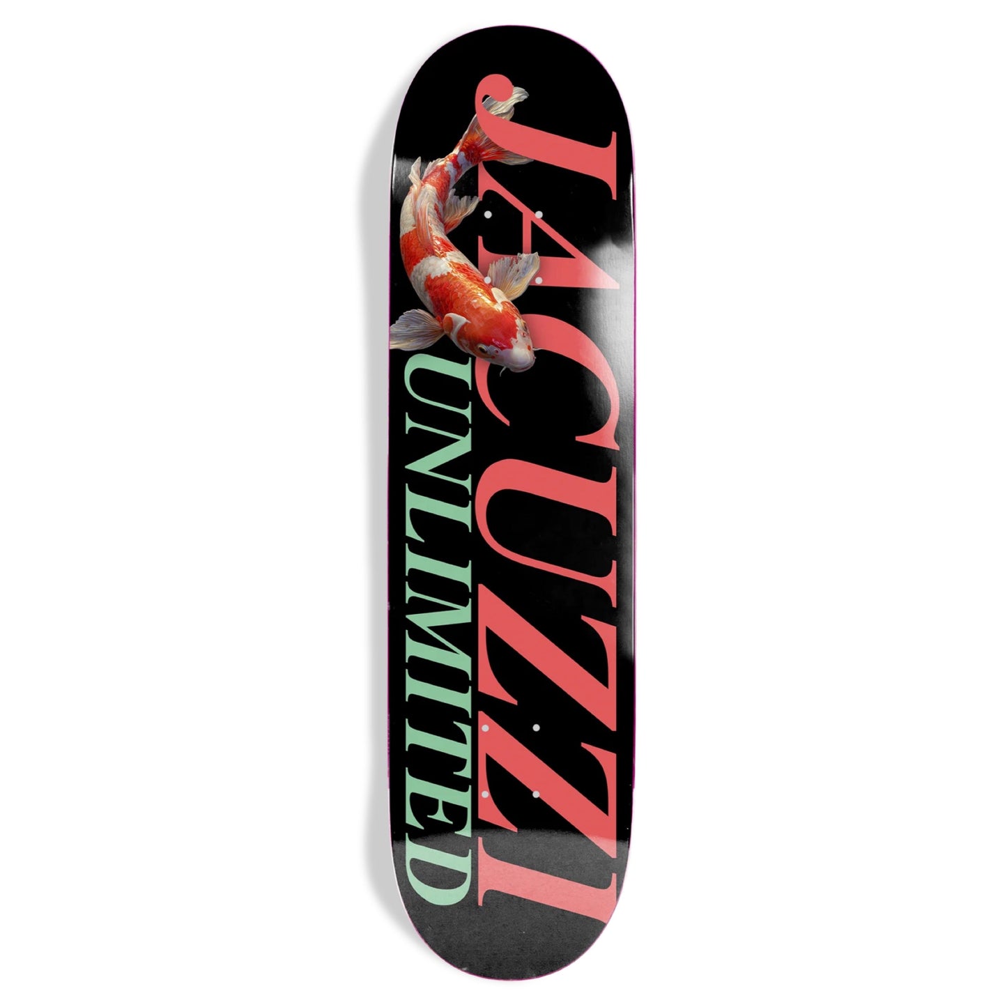 Jacuzzi Koi Logo Black EX7 8.25" Skateboard Deck