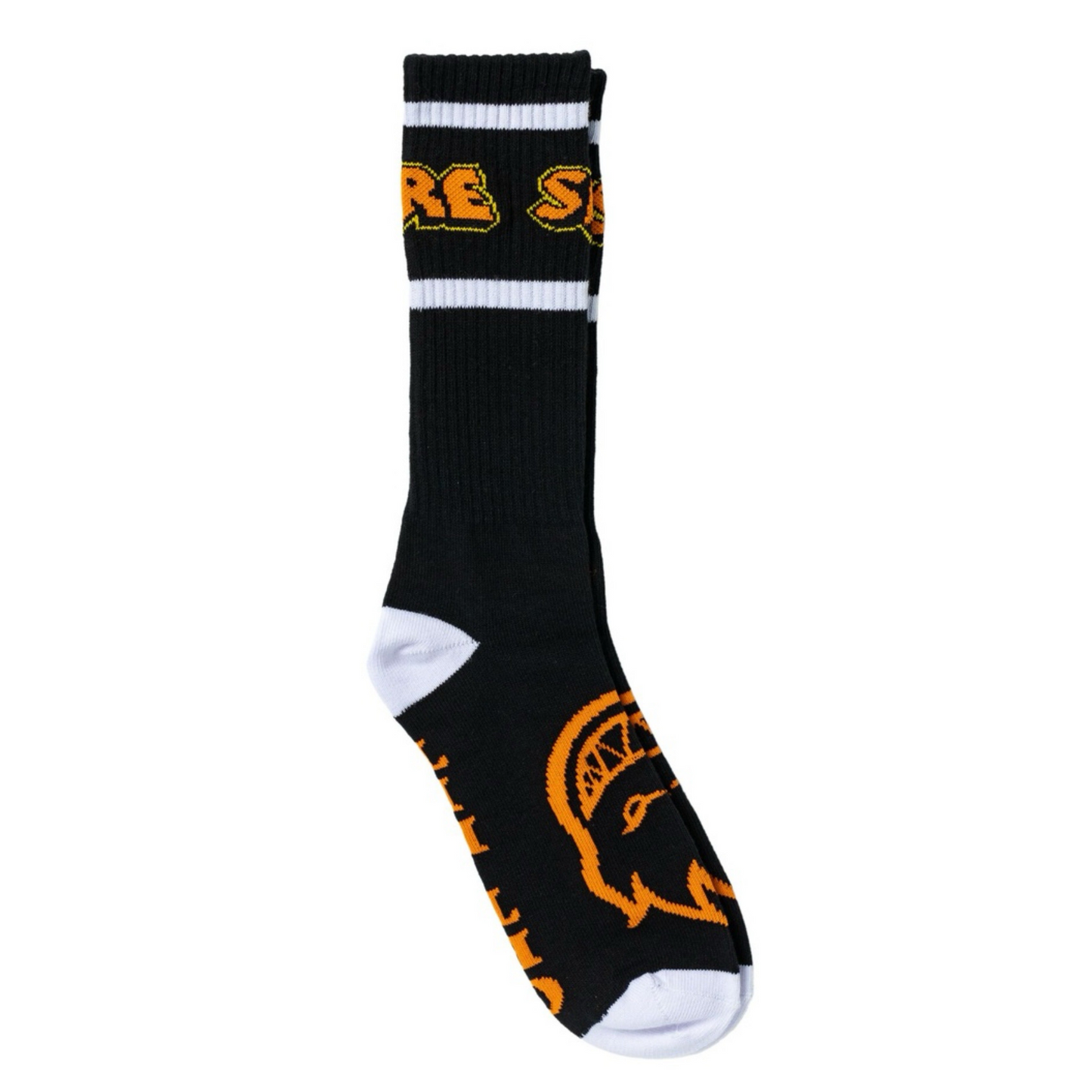Spitfire Hellfire Script Black Socks