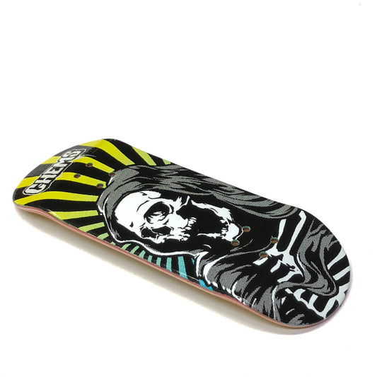 Chems Blue/Yellow "Faded Rising Reaper" Fingerboard Deck