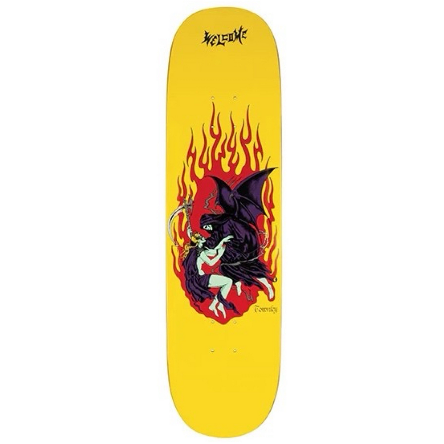 Welcome Ryan Townley Evermore Yellow On Island 8.38" Skateboard Deck