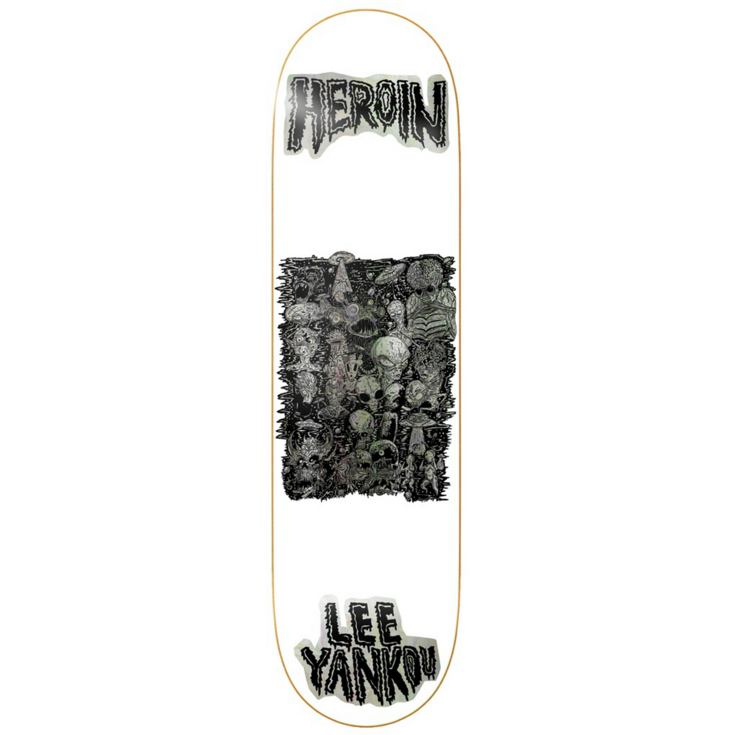Heroin Lee Yankou Allegory of Fear 8.25" Skateboard Deck