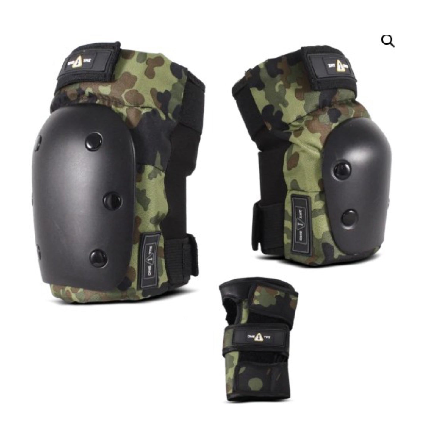 1 Tri Camo Junior Skateboard Pad Set