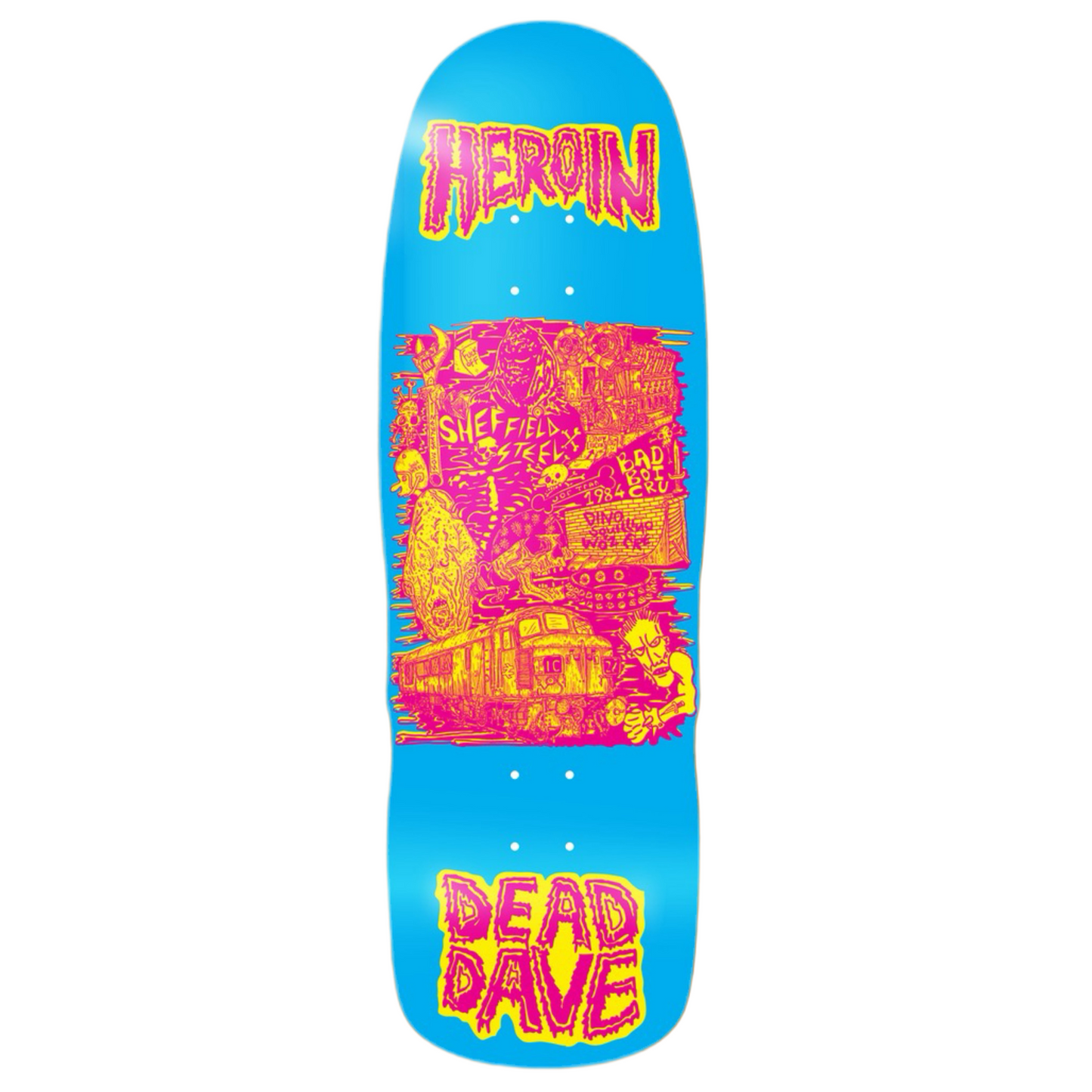 Heroin Dead Dave Allegory of Fear 10.1" Skateboard Deck