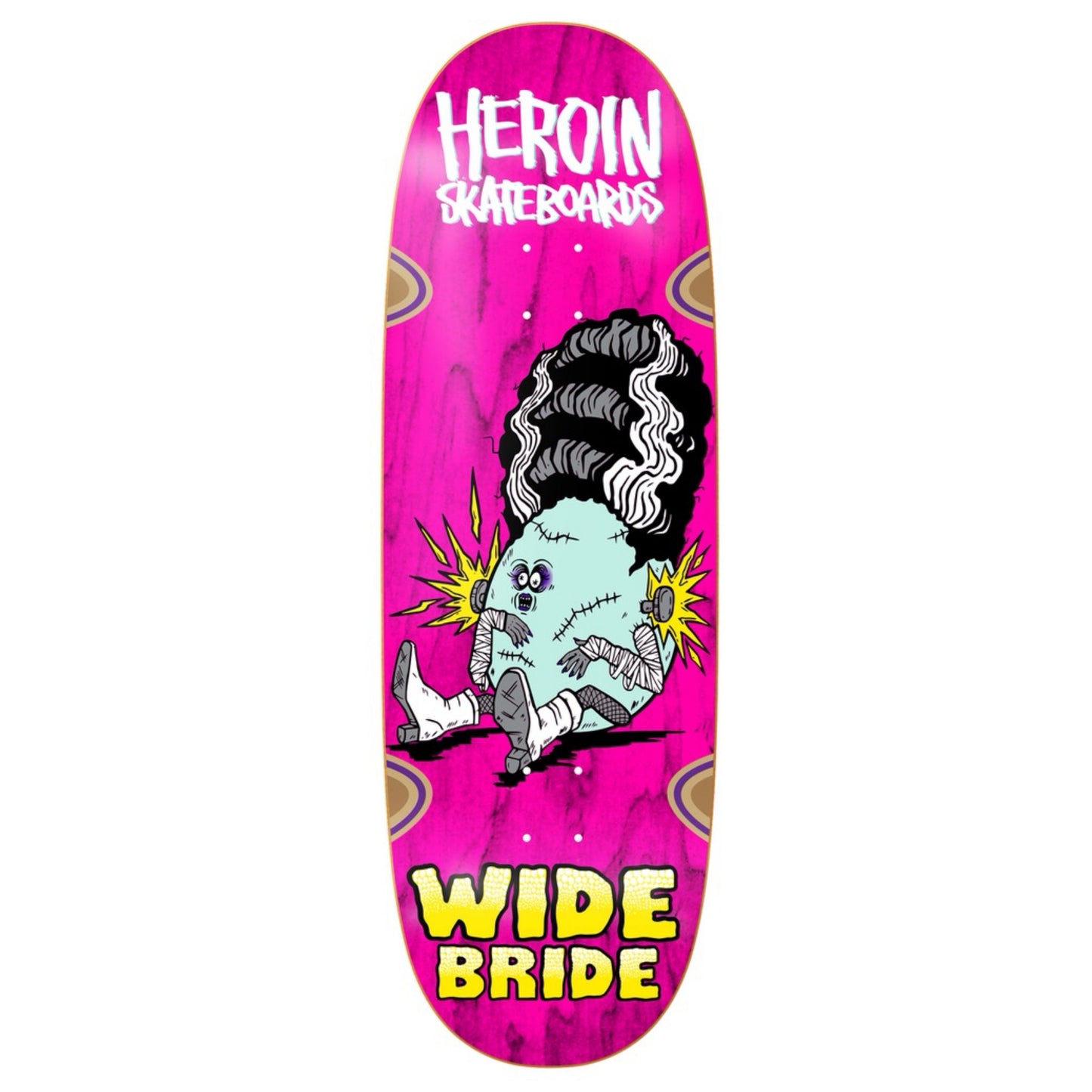 Heroin Team Wide Bride 10.4" Shaped Skateboard Deck