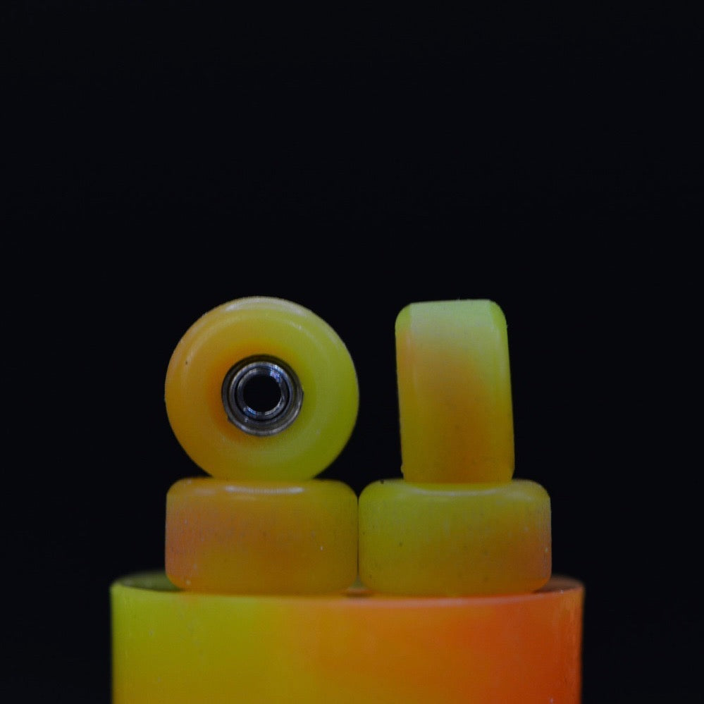 Wysocki “Side Set Conical” Amber Glow Fingerboard Wheels