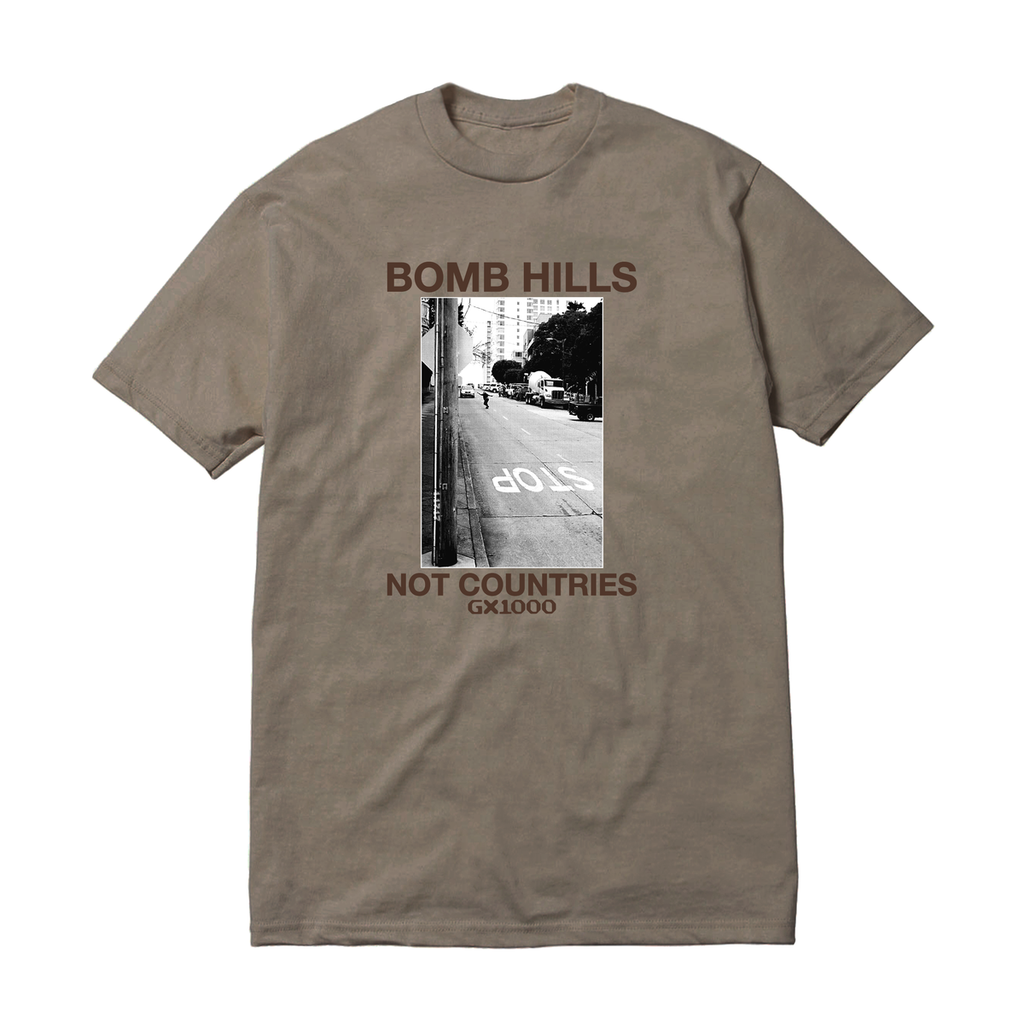 GX1000 Bomb Hills Not Countries Green/Brown T-Shirt