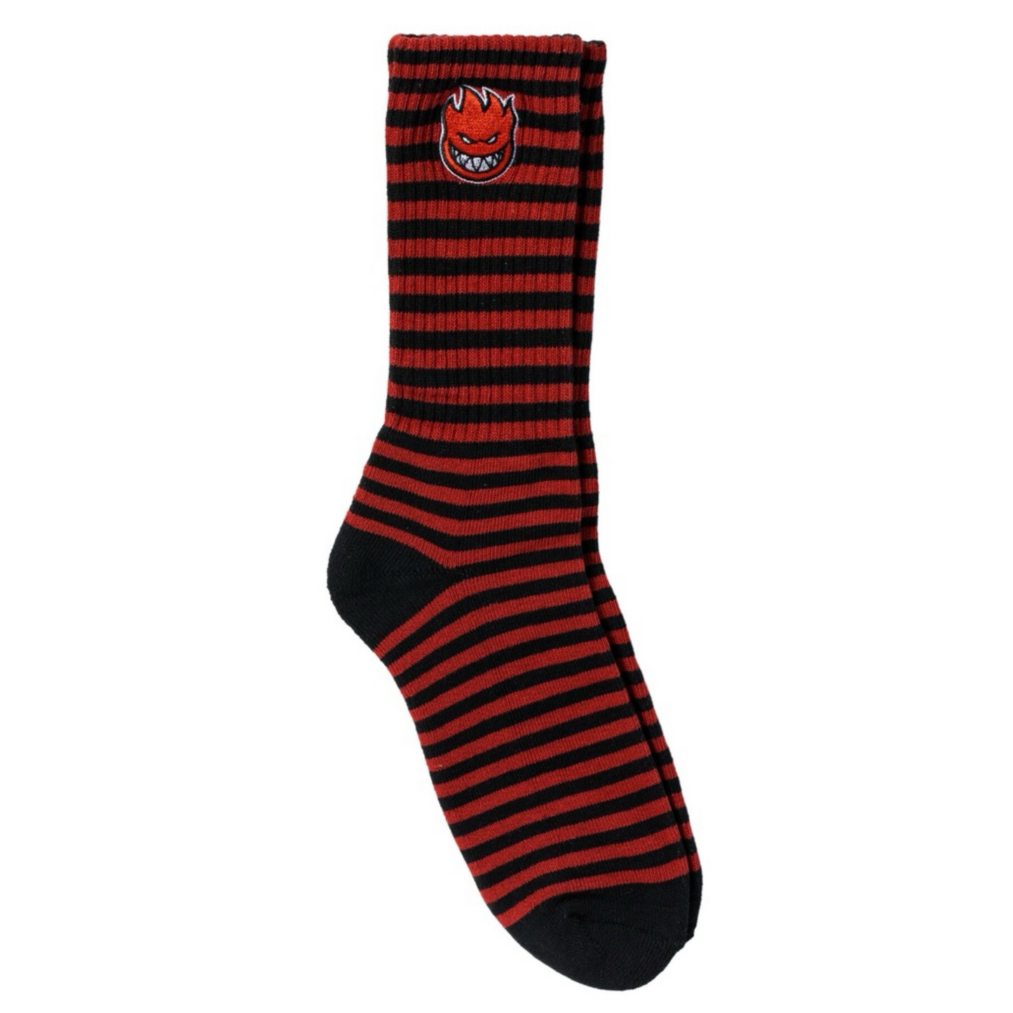 Spitfire Bighead Fill Embroidered Black/Red Socks