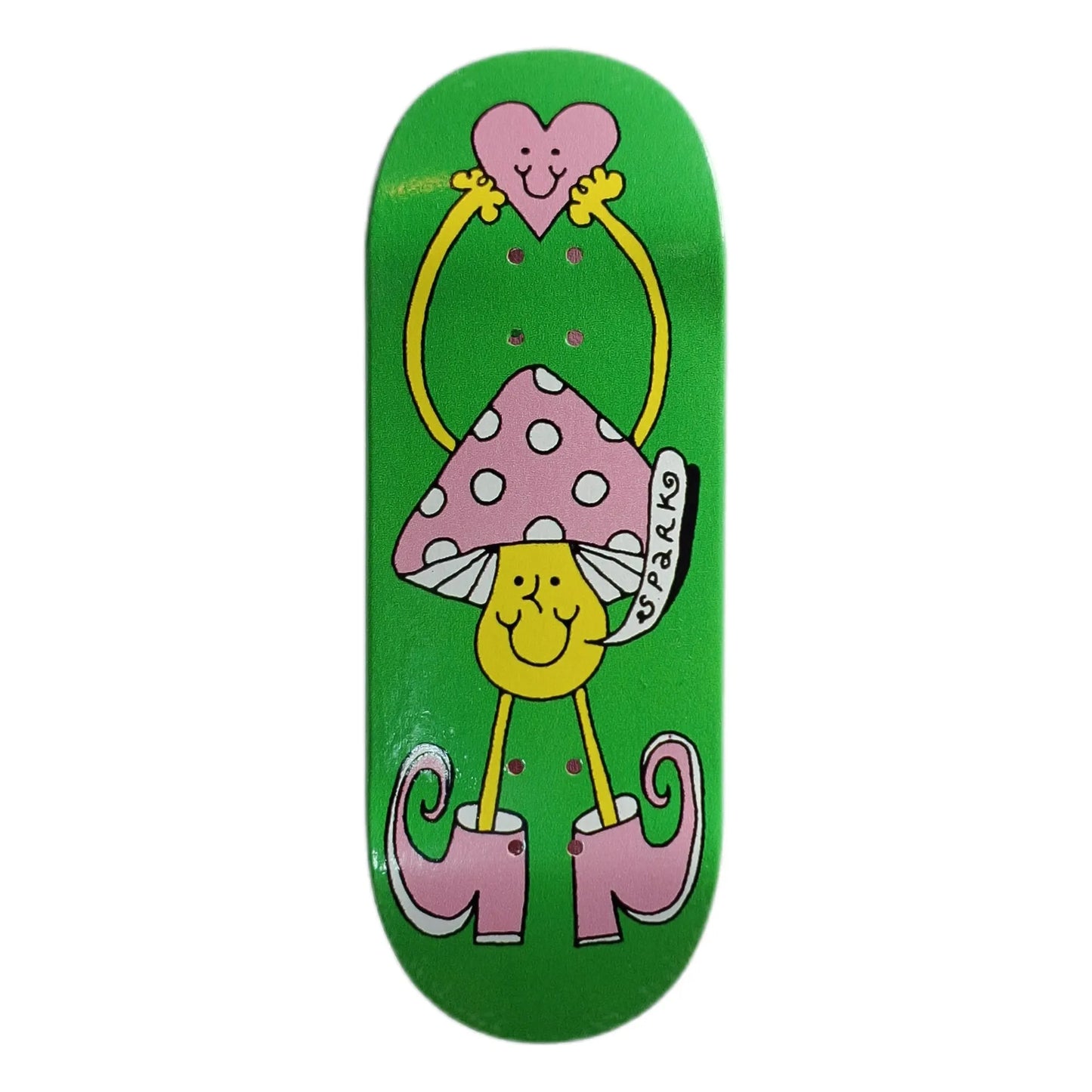 Spark High Mold Mushroom by Nick Öhlo Fingerboard Deck (CHOOSE SIZE & SHAPE)