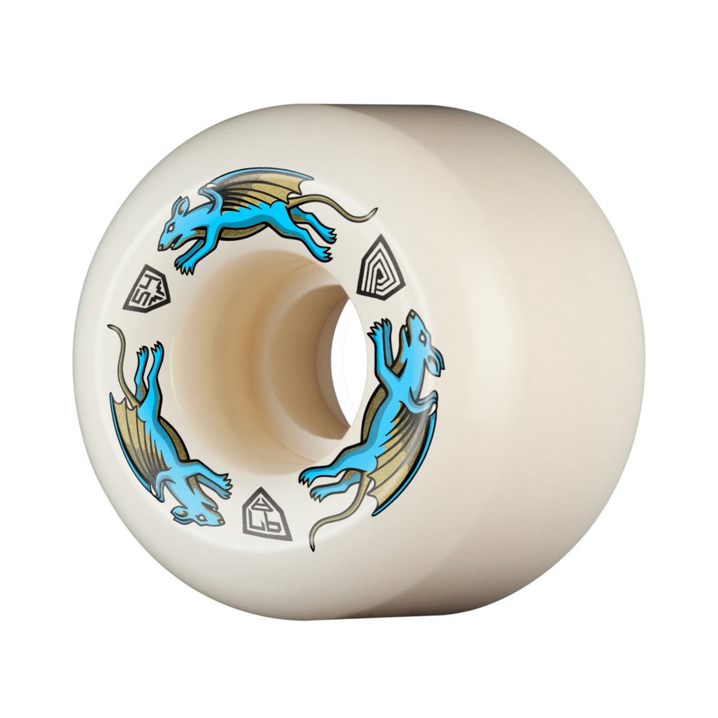 Powell Dragon Formula Nano Rats Blue AA2 54mm x 39mm 93a Skateboard Wheels