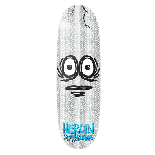 Heroin Team Very Big Holo 10.0" Egg Shaped Skateboard Deck