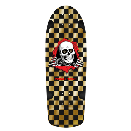 Powell OG Ripper Checker Gold Foil Reissue 10.0" Skateboard Deck