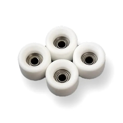 Abstract Bright White Conical Shape Fingerboard Wheels (Choose Size)