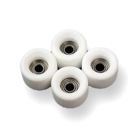 Abstract 70D Bright White Conical Shape Fingerboard Wheels (Choose Size)