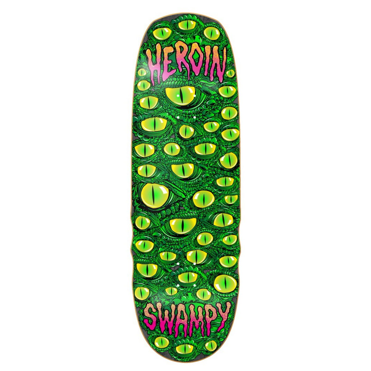 Heroin Swampy Eyes 10.0" Shaped Skateboard Deck