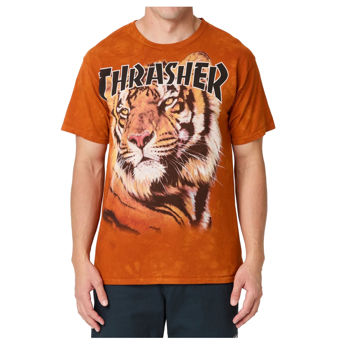 Thrasher x Mountain Tiger Hand-Dyed Orange T-Shirt