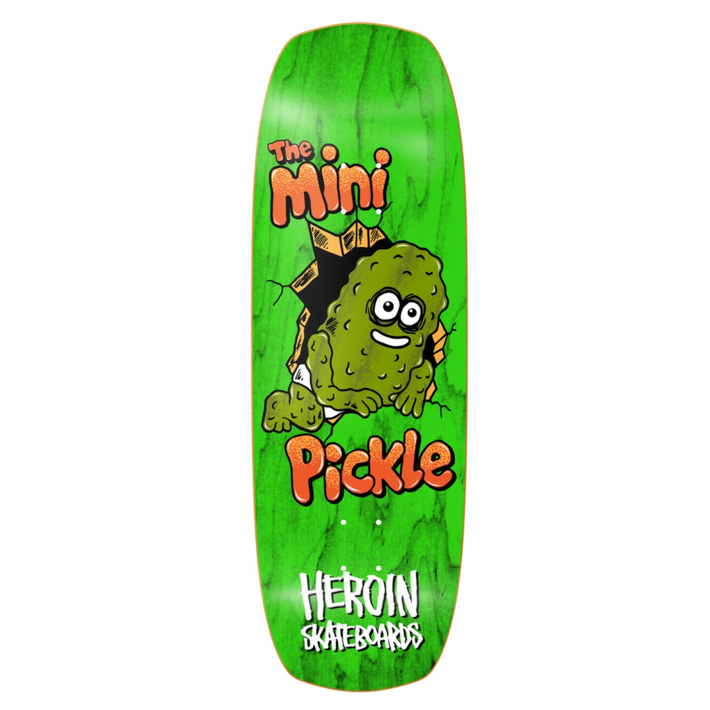 Heroin Team Mini Pickle 9.5" Shaped Skateboard Deck