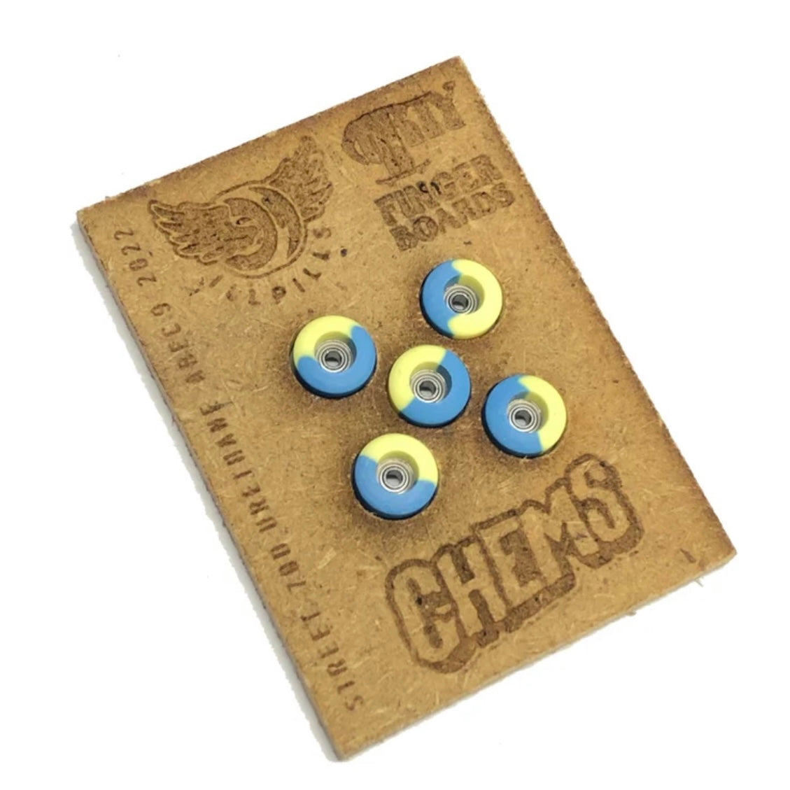 ILLPILLS Blue/Yellow Urethane Fingerboard Wheels (Choose Size)