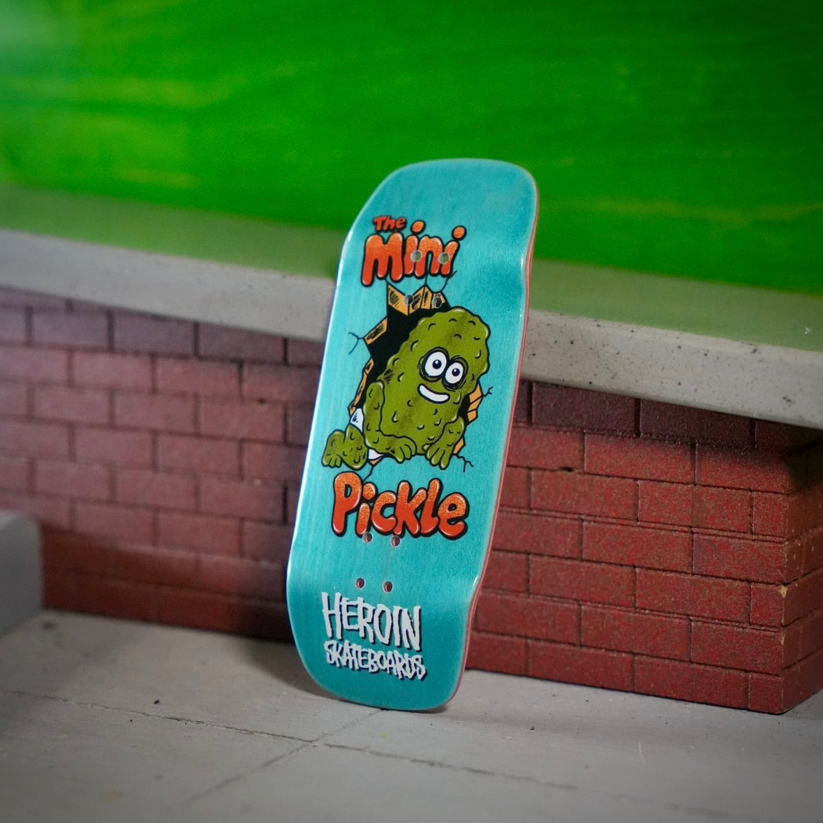 Chems X Heroin “Mini Pickle” Blue Bottom Ply Fingerboard Deck (CHOOSE SIZE)