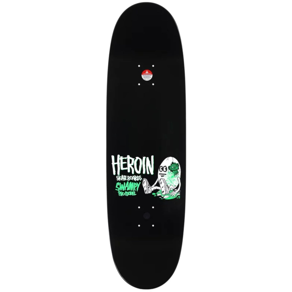 Heroin Swampy Aligator Egg Symmetrical Skateboard Deck