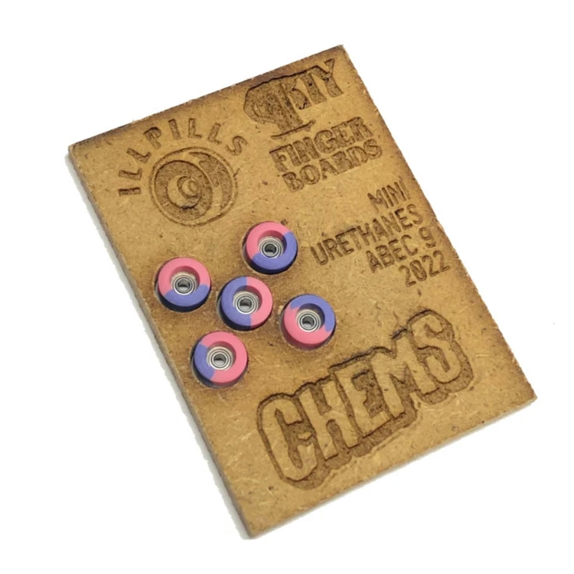 ILLPILLS Purple/Pink Urethane Fingerboard Wheels (Choose Size)