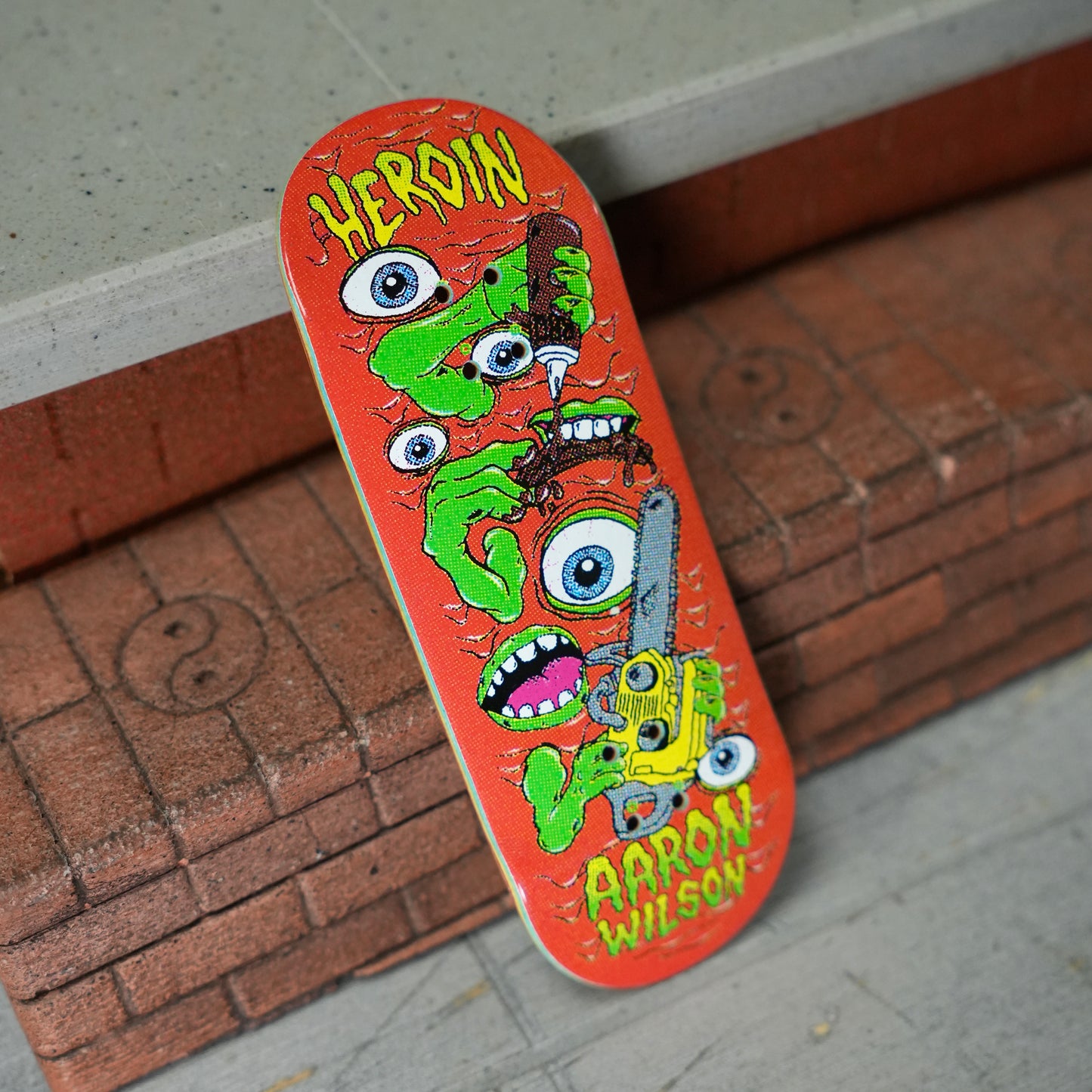Chems X Heroin Aaron Wilson Mutate Or Die Fingerboard Deck (CHOOSE SIZE)