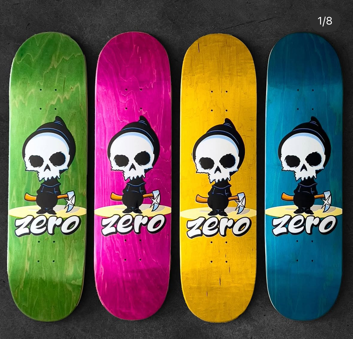 Zero Lil Reaper 8.5" Skateboard Deck (CHOOSE COLOR)