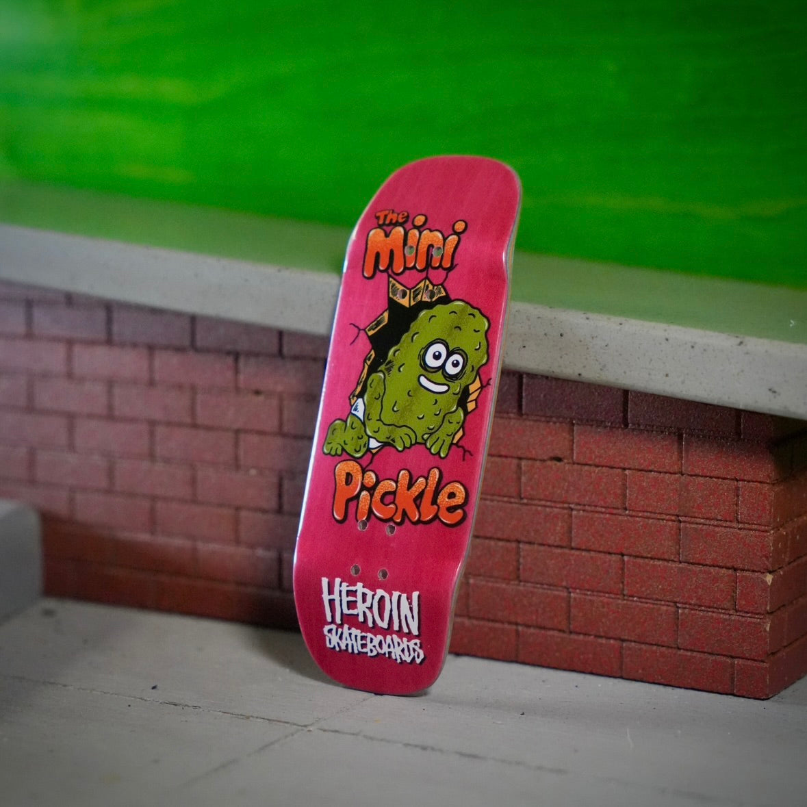 Chems X Heroin “Mini Pickle” Red Bottom Ply Fingerboard Deck (CHOOSE SIZE)