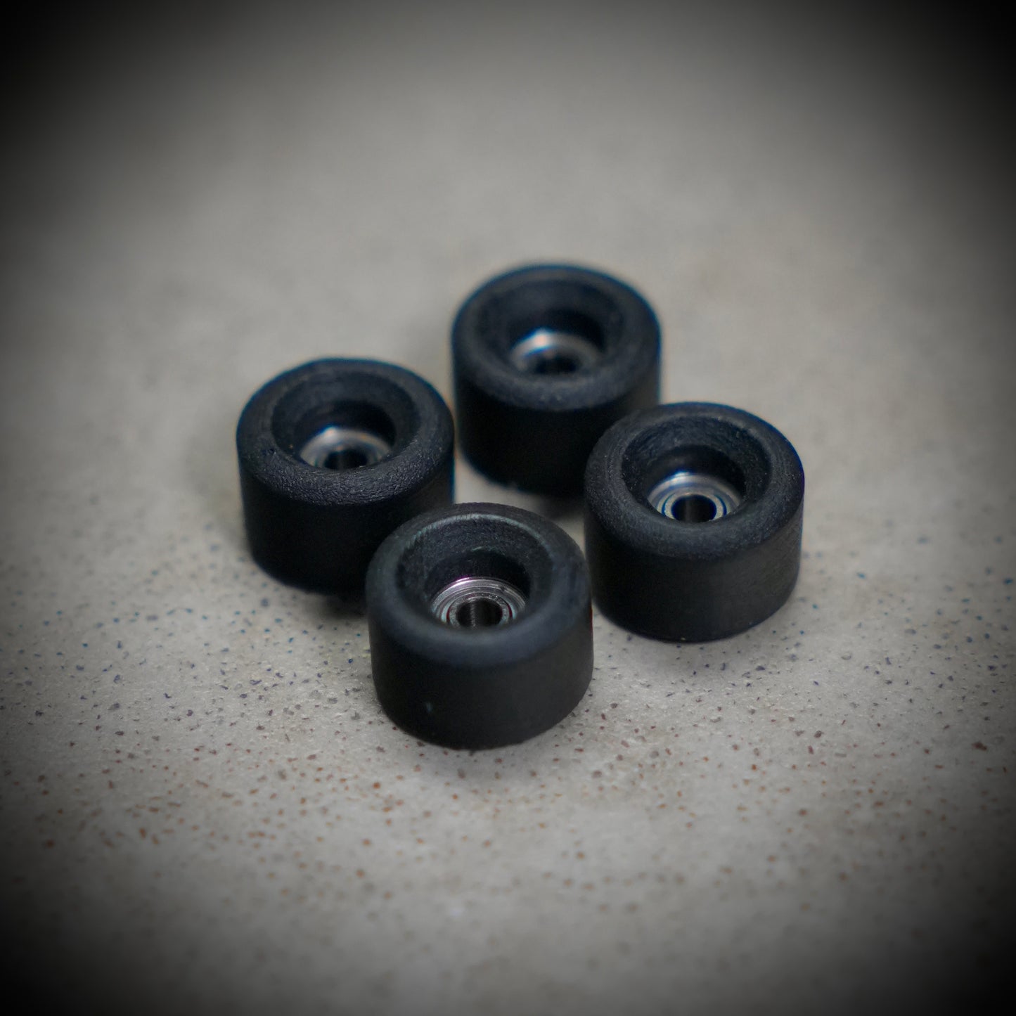 Street Wheels Black Urethane Fingerboard Wheels (Conical Shape)