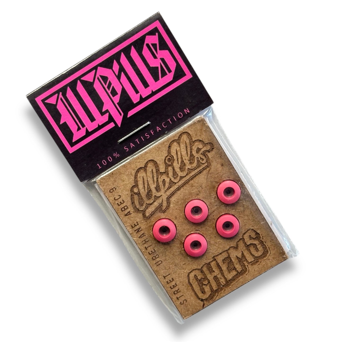 ILLPILLS Pink Urethane Fingerboard Wheels (Choose Size)