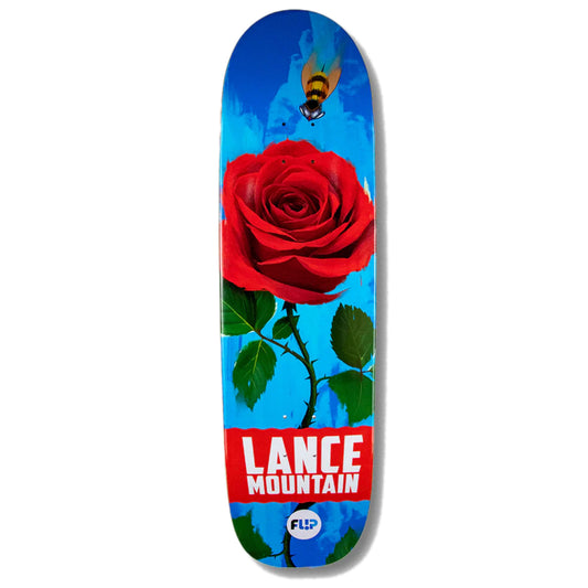 Flip Mountain Flower Power Blue Shaped 8.75" Skateboard Deck