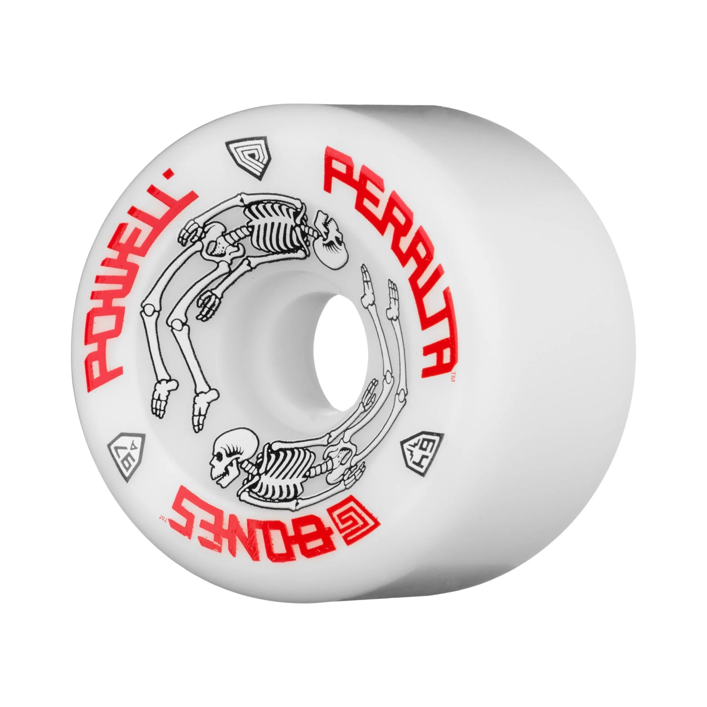 Powell Classic White G-Bones 64mm 97a Skateboard Wheels