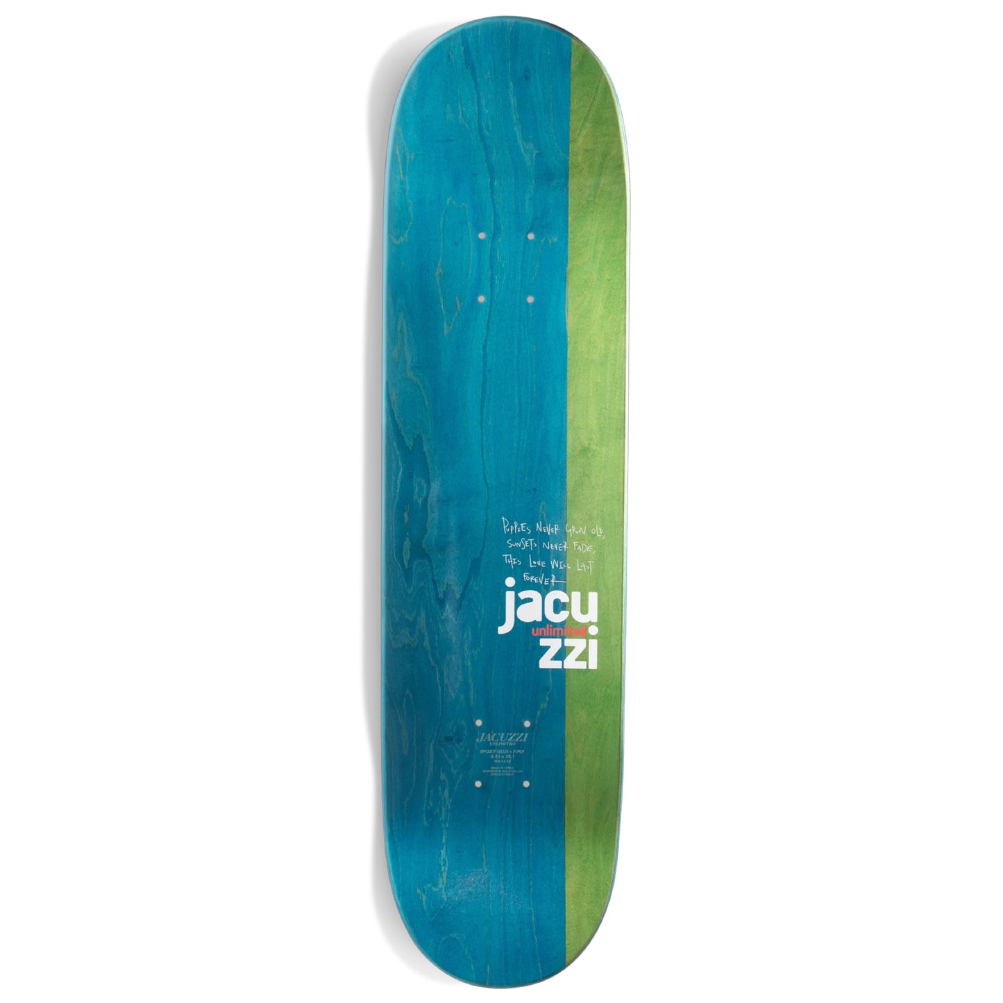 Jacuzzi Flavor 8.5” Skateboard Deck