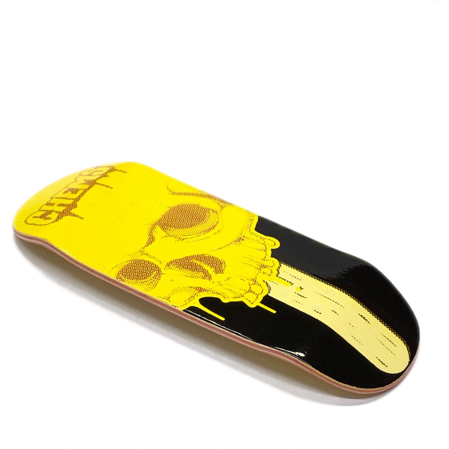Chems Yellow "PopSickSkull" Fingerboard Deck