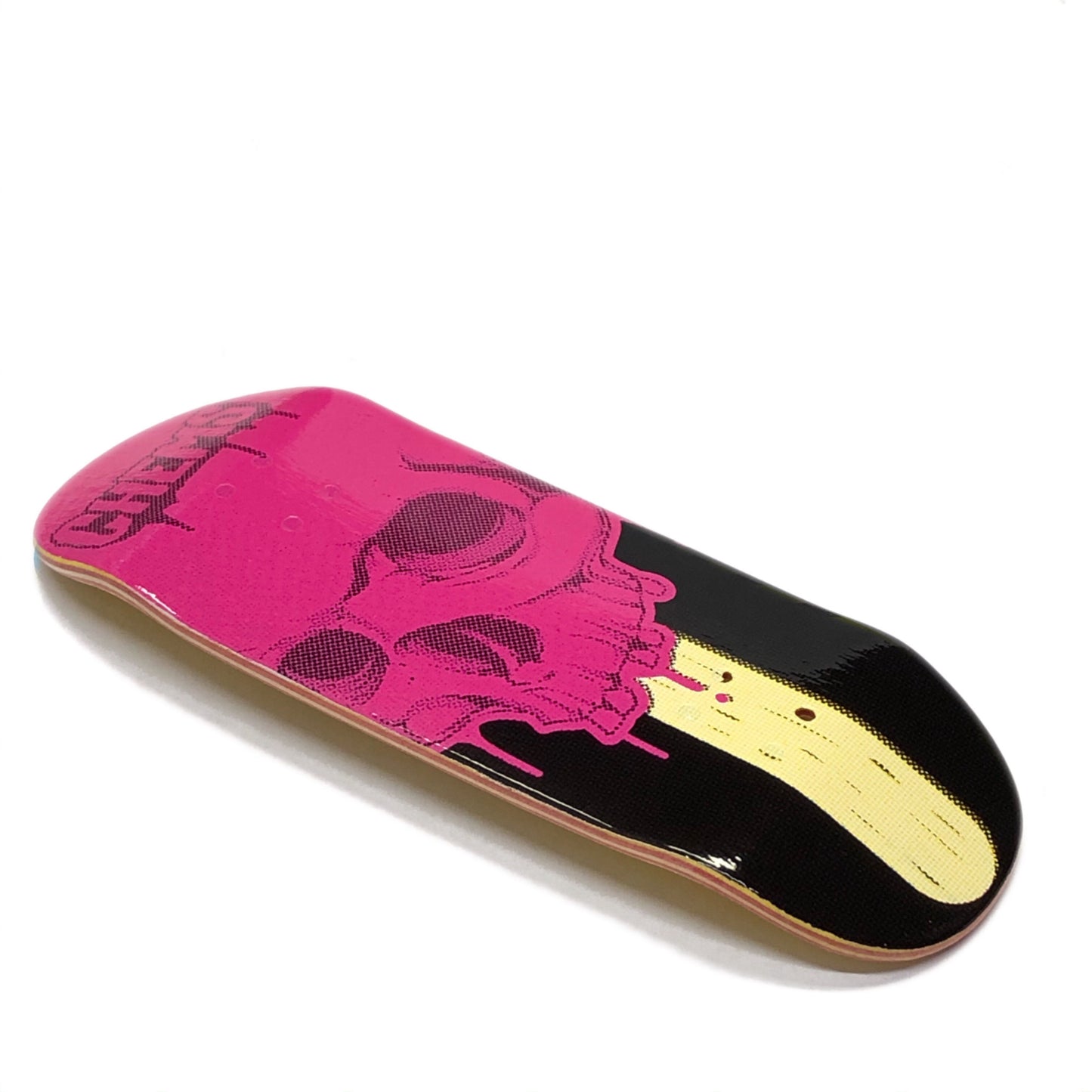 Chems Pink "PopSickSkull" Fingerboard Deck