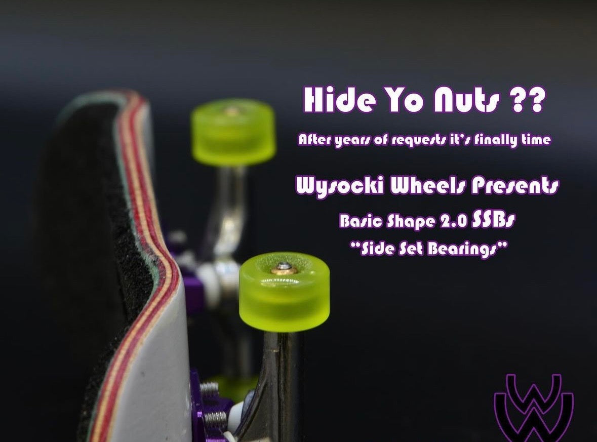 Wysocki “Side Set” Neon Yeller Fingerboard Wheels