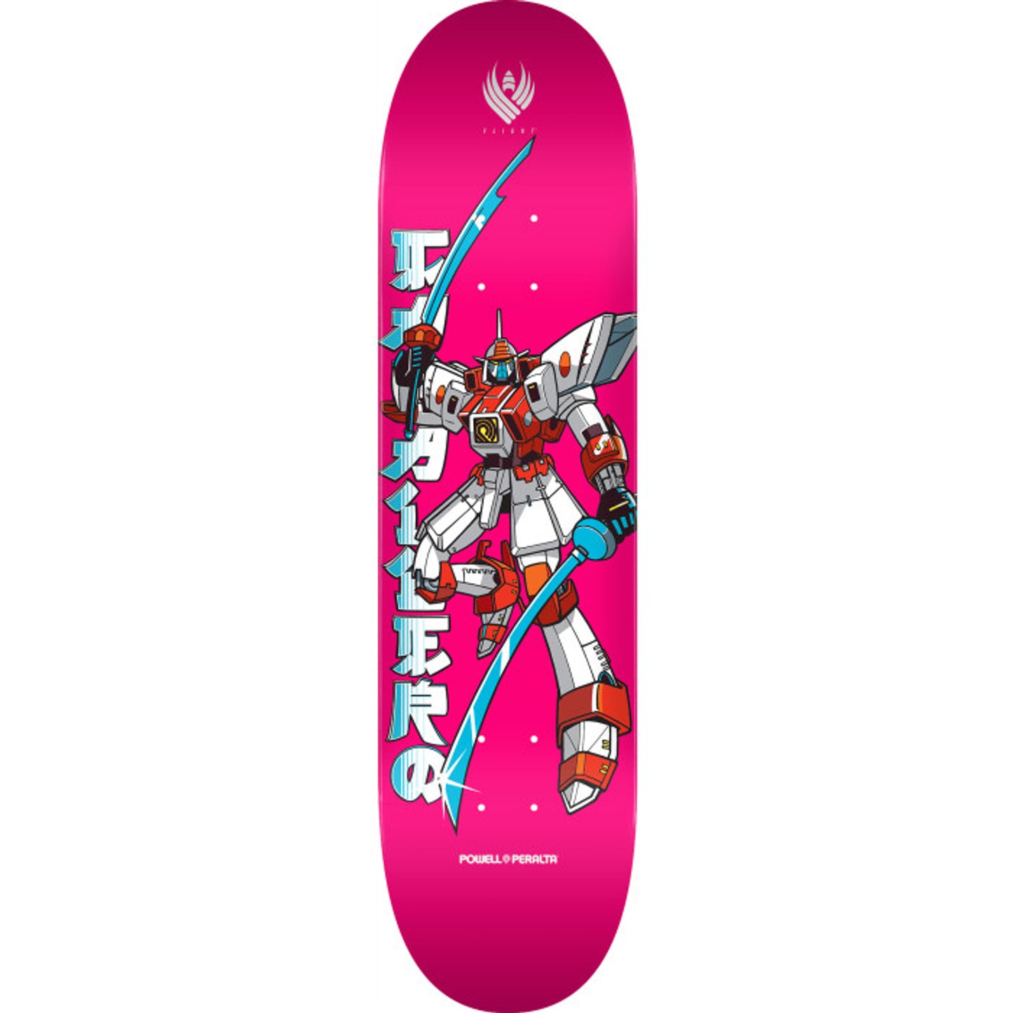Powell Caballero Gundam Pink Flight 8.5" Skateboard Deck