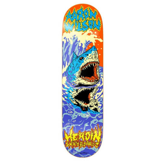 Heroin Aaron Wilson Dead Reflections Symmetrical 8.5" Skateboard Deck
