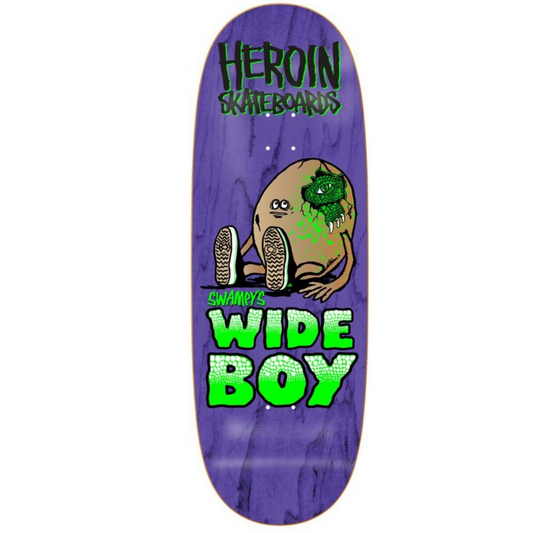 Heroin Swampy’s Wide Boy Egg 10.75” Skateboard Deck
