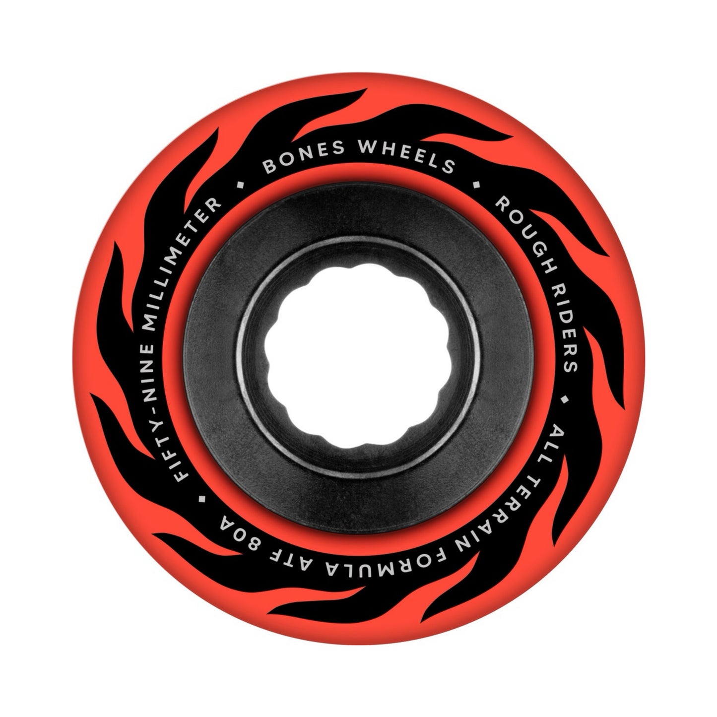 Bones ATF Rough Riders Eternal Flame Red Skateboard Wheels