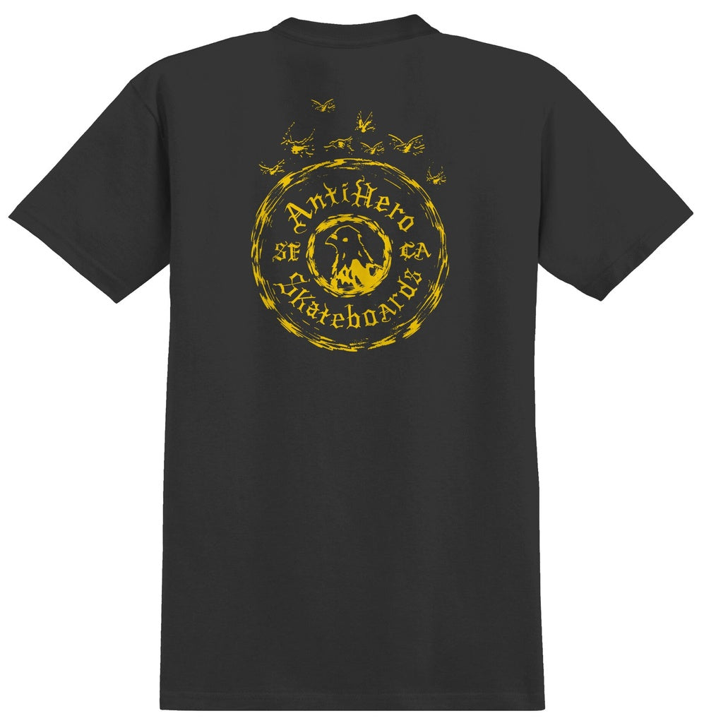 Anti-Hero Pigeon Motion Pocket T-Shirt Charcoal